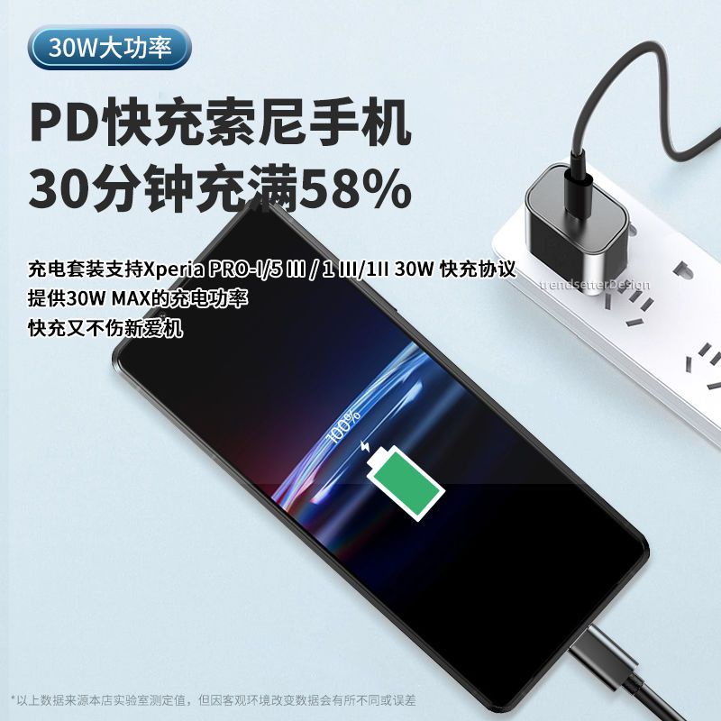 Dây Cáp Sạc Nhanh 30W Cho Sony xperia5 ii2 xperia1 / 2 3 pd
