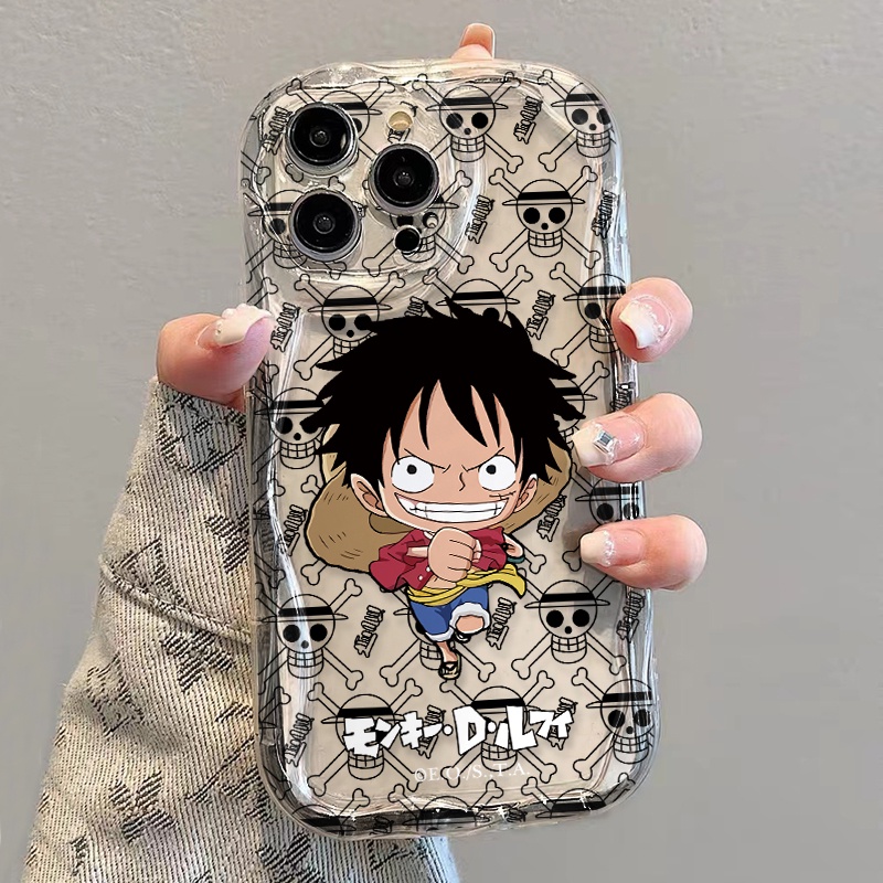 Ốp Điện Thoại Dẻo Trong Suốt Họa Tiết Hoạt Hình Luffy Dễ Thương Cho iphone 14 pro Max 11 13 12 7Plus 8 X XS Max