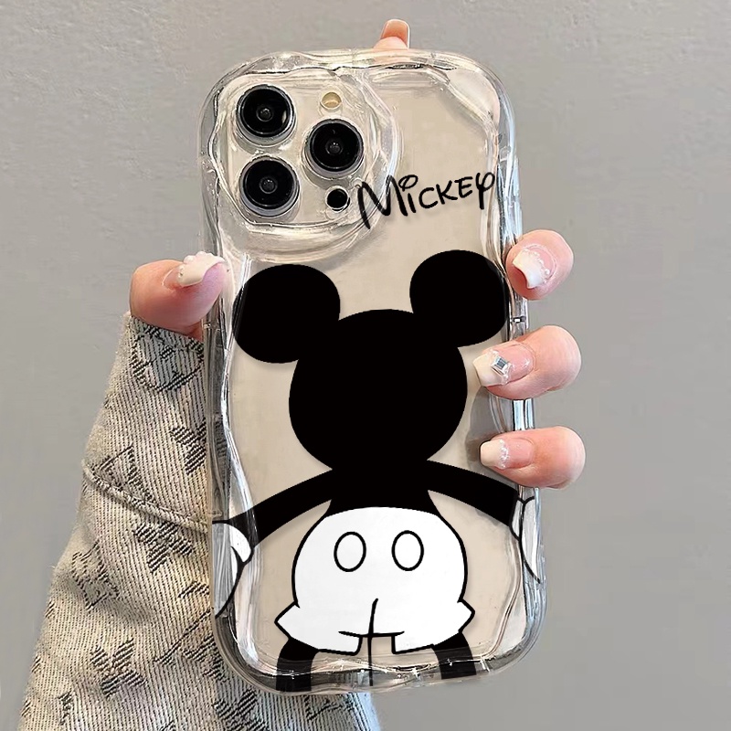 Ốp Điện Thoại Dẻo Trong Suốt Họa Tiết Hoạt Hình Mickey Dễ Thương Cho iphone 14 pro Max 11 13 12 7Plus 8 X XS Max
