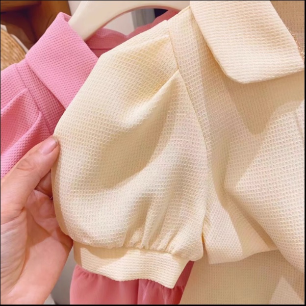 Set Áo Thun polo Và Chân Váy Thời Trang Mùa Hè Cho Bé Gái