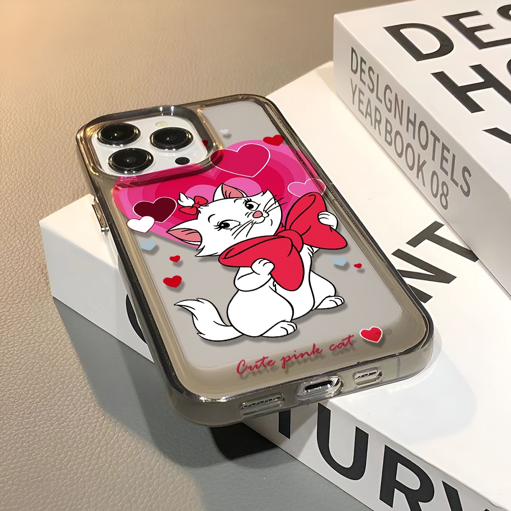 Ốp Điện Thoại Trong Suốt Họa Tiết Mèo Hoạt Hình Cho iphone 14 pro max 11 13 12 7 8 Plus X XR XSMax