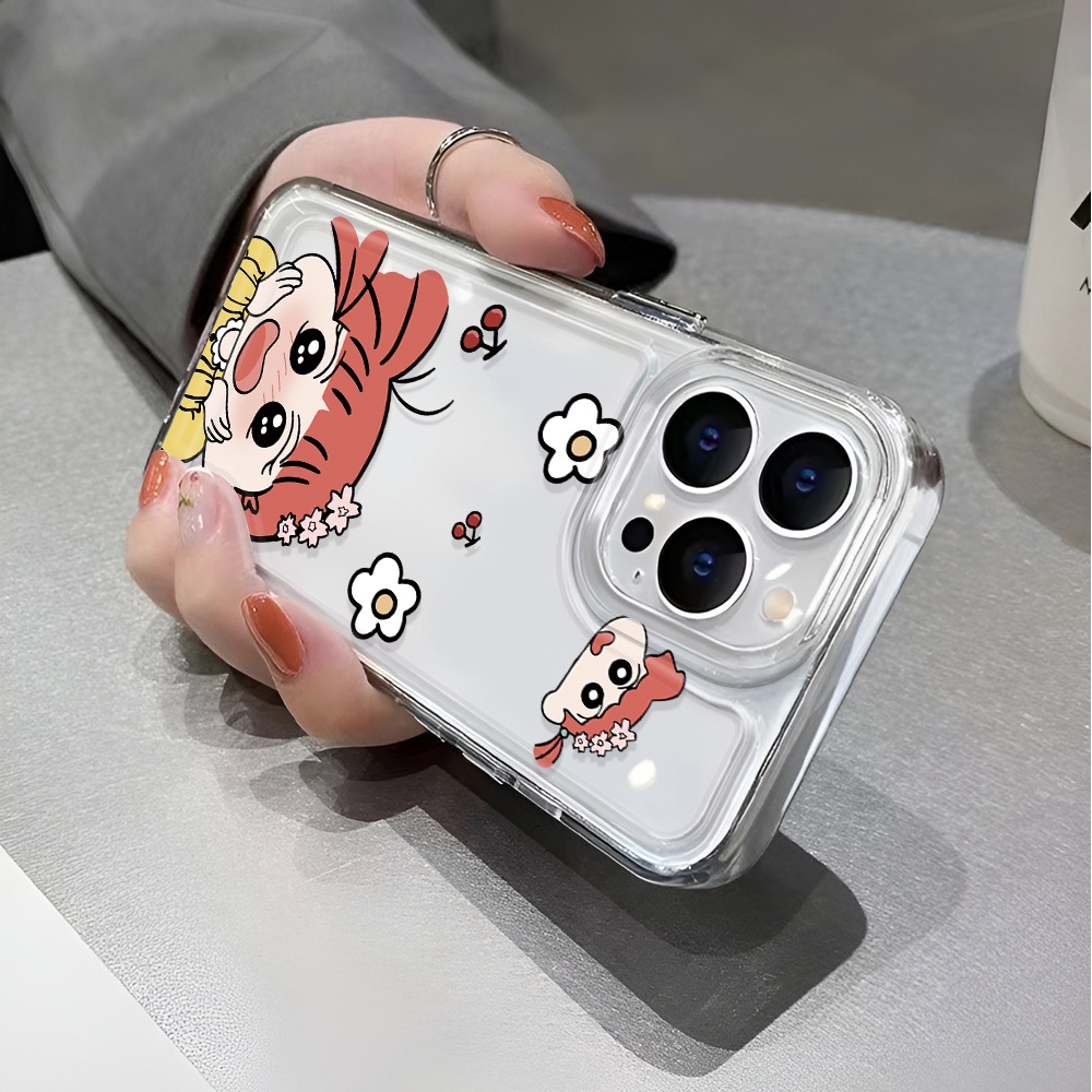Ốp Điện Thoại Trong Suốt Hình Cô Gái Không Gian Hoạt Họa Cho iphone 14 pro max 11 13 12 7 8 Plus X XR XSMax