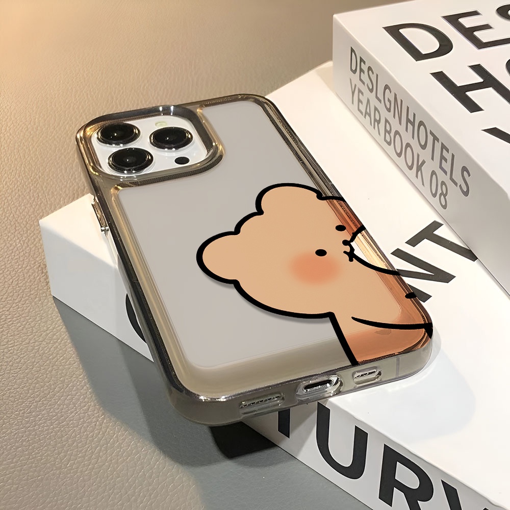 Ốp Điện Thoại Trong Suốt In Hình Gấu Hoạt Hình Dễ Thương Cho iphone 14 pro max 11 13 12 7 8 Plus X XR XSMax