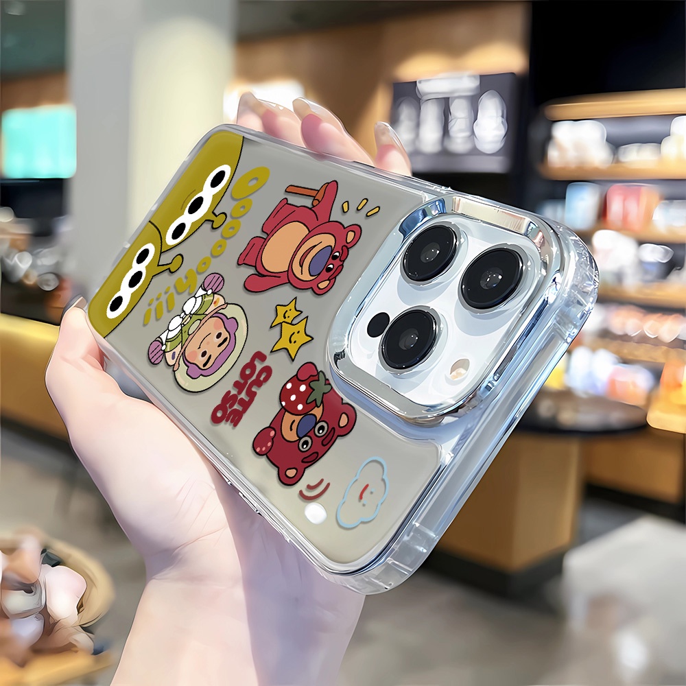 Ốp Điện Thoại Tpu In Hình Hoa Hướng Dương Cầu Vồng Viền Kim Loại Cho iphone 14 pro max 11 12 13 8 7 Plus X XR XSMax