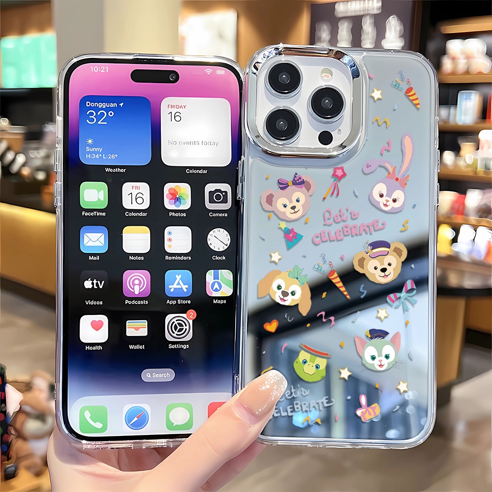 Ốp Điện Thoại Họa Tiết Gấu duffy Cho iphone 14 pro max 11 12 13 8 7 Plus X XR XSMax