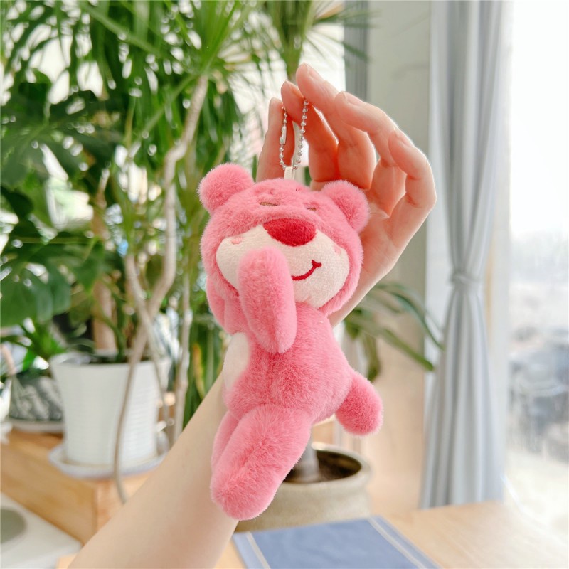 Móc Khóa Hình Gấu Nhồi Bông Dễ Thương