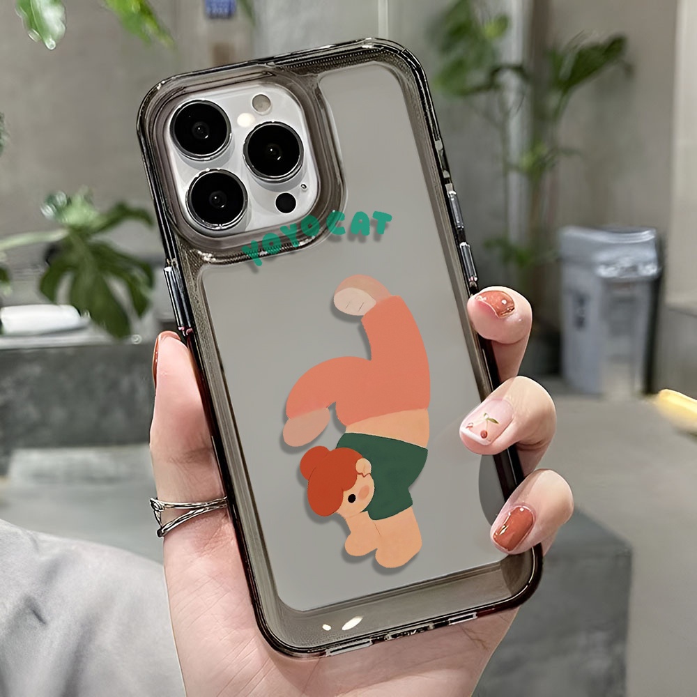 Ốp Điện Thoại Trong Suốt In Hình Cậu Bé Không Gian Hoạt Hình Cho iphone 14 pro max 11 13 12 7 8 Plus X XR XSMax