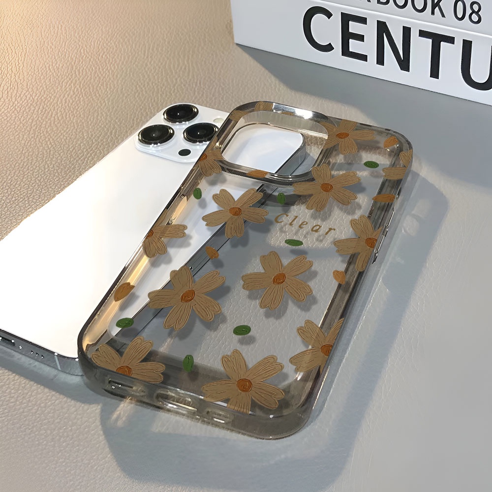 Ốp Điện Thoại Trong Suốt In Hình Hoa Cho iphone 14 pro max 11 13 12 7 8 Plus X XR XSMax