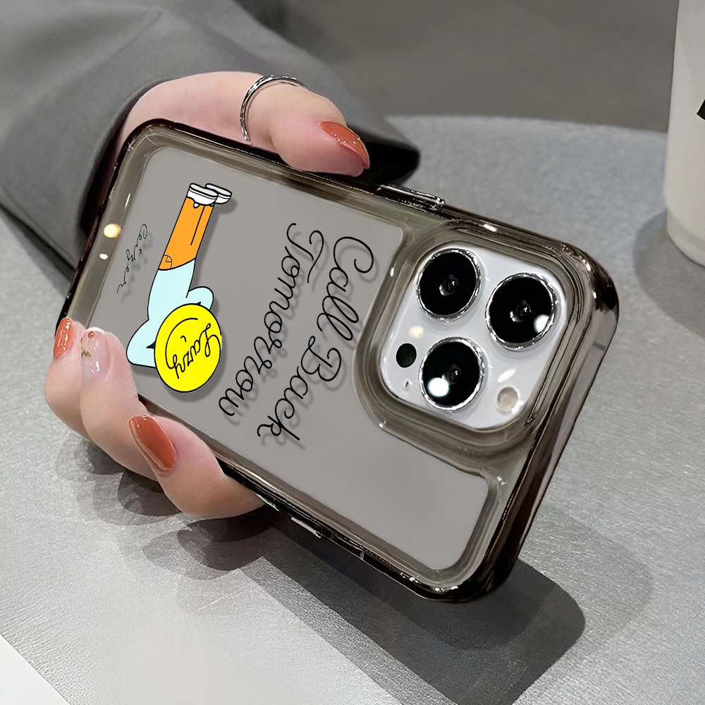 Ốp Điện Thoại Trong Suốt Chống Sốc In Hình Cậu Bé Đang Ngủ Cho iphone 14 pro max 11 13 12 7 8 Plus X XR XSMax