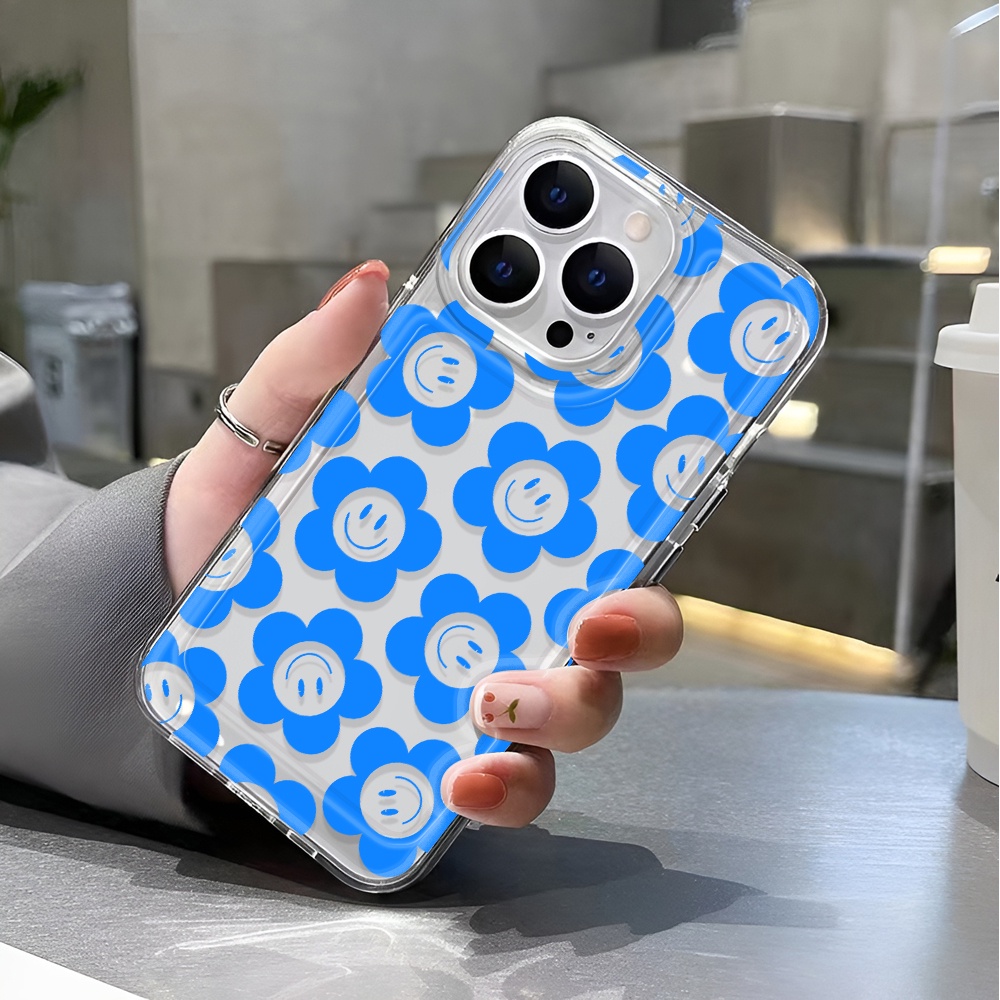 Ốp Điện Thoại Trong Suốt Họa Tiết Hoa Chống Sốc Cho iphone 14 pro max 11 13 12 7 8 Plus X XR XSMax