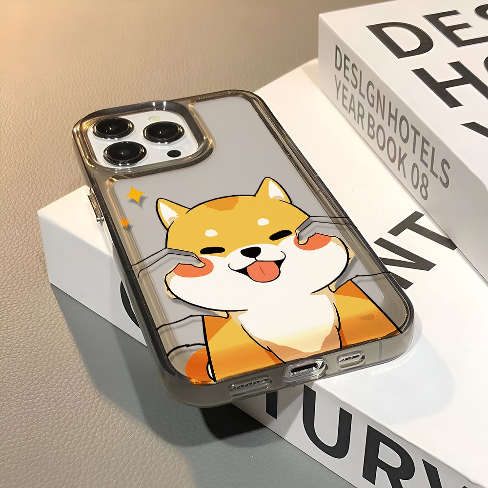 Ốp Điện Thoại Trong Suốt Chống Sốc In Hình Chú Chó Cho iphone 14 pro max 11 13 12 7 8 Plus X XR XSMax