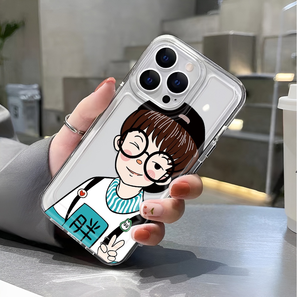 Ốp Điện Thoại Trong Suốt Chống Sốc In Hình Cậu Bé Mập Cho iphone 14 pro max 11 13 12 7 8 Plus X XR XSMax