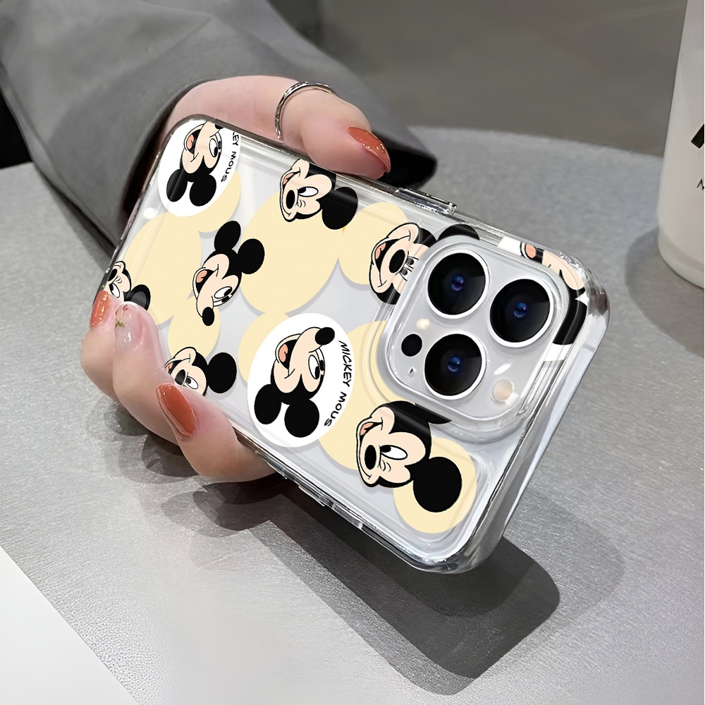 Ốp Điện Thoại Trong Suốt Chống Sốc In Hình Chuột mickey Cho iphone 14 pro max 11 13 12 7 8 Plus X XR XSMax