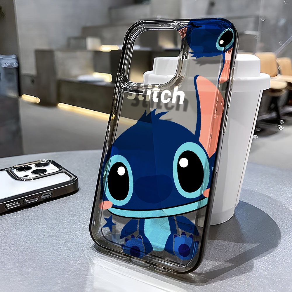 Ốp Điện Thoại Trong Suốt In Hình Stitch Cho iphone 14 pro max 11 13 12 7 8 Plus X XR XSMax