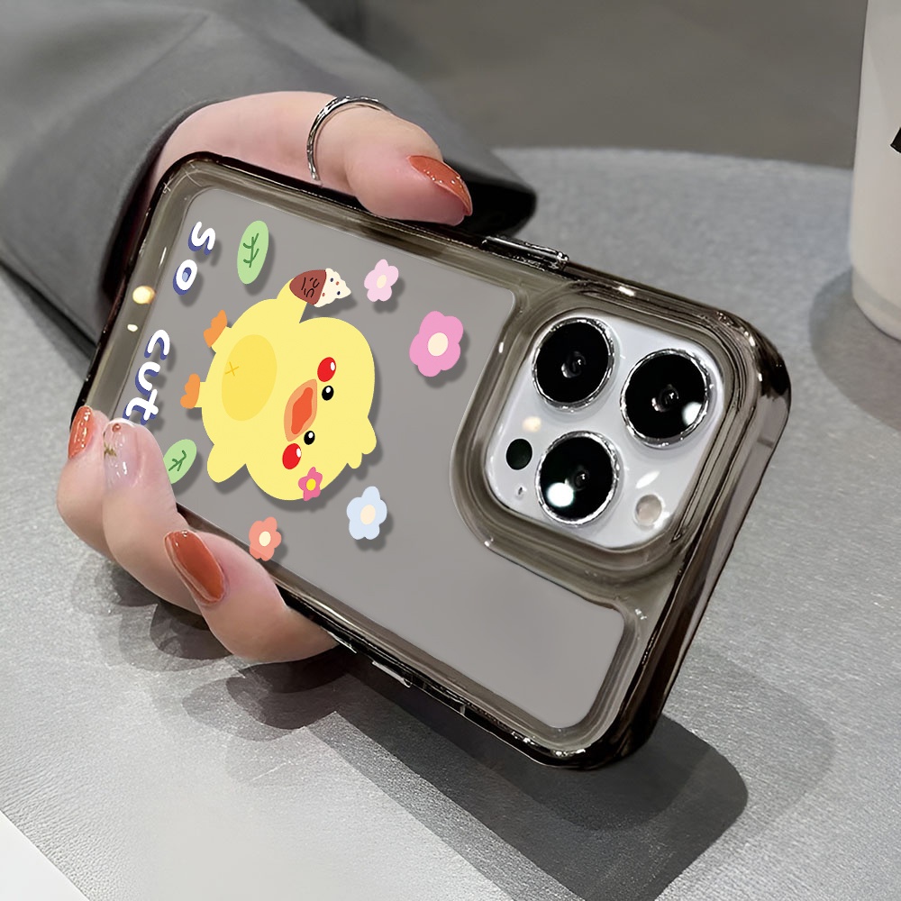 Ốp Điện Thoại Trong Suốt Họa Tiết Gà Con Chống Sốc Cho iphone 14 pro max 11 13 12 7 8 Plus X XR XSMax