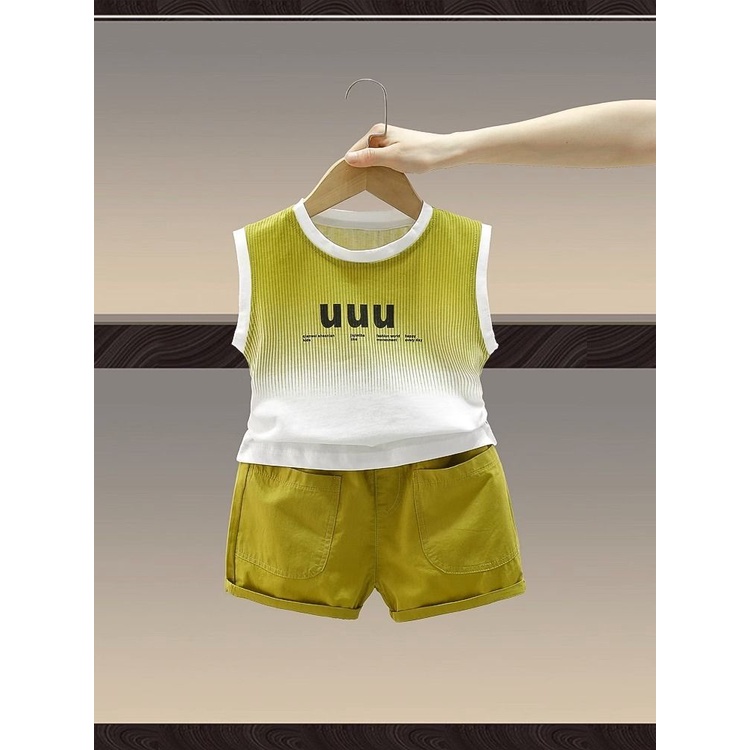 Áo Thun Không Tay In Hình Hoạt Hình Phong Cách Đường Phố Thời Trang Mùa Hè 2023 Dành Cho Bé Trai Bé Gái