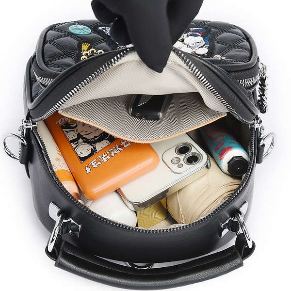 ✹Túi Da Bò Đeo Chéo Đa Năng Thêu Họa Tiết Thời Trang 2023 Cho Nữ✬