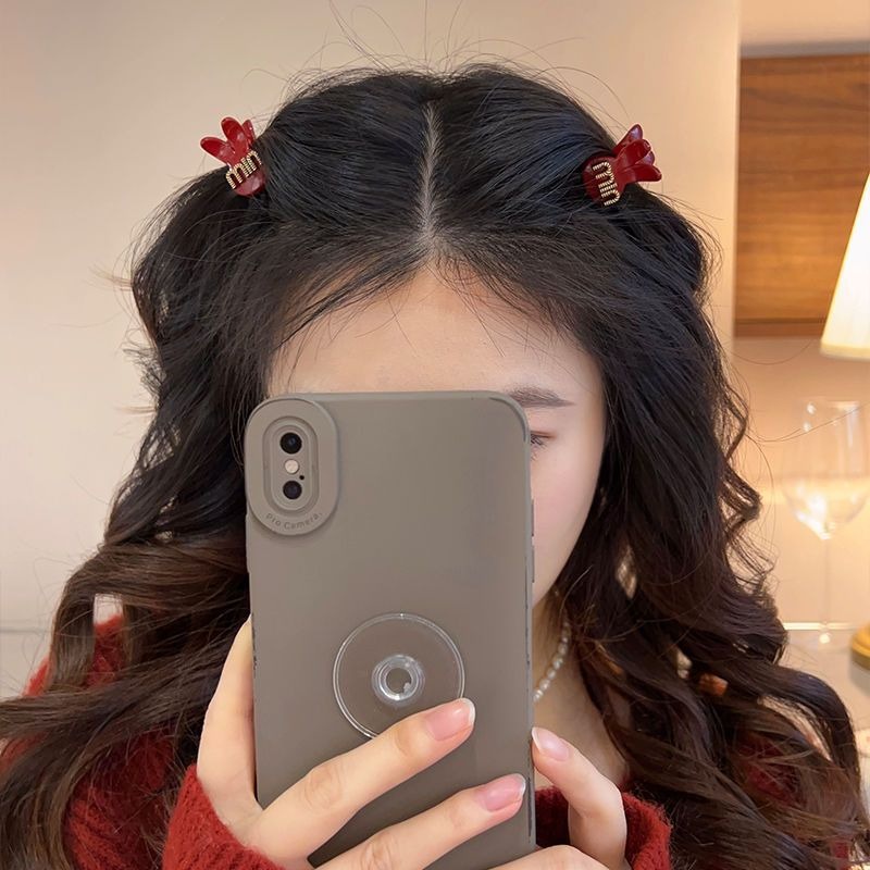 Kẹp Tóc mini In Chữ Phong Cách Hàn Quốc Thời Trang Cho Nữ