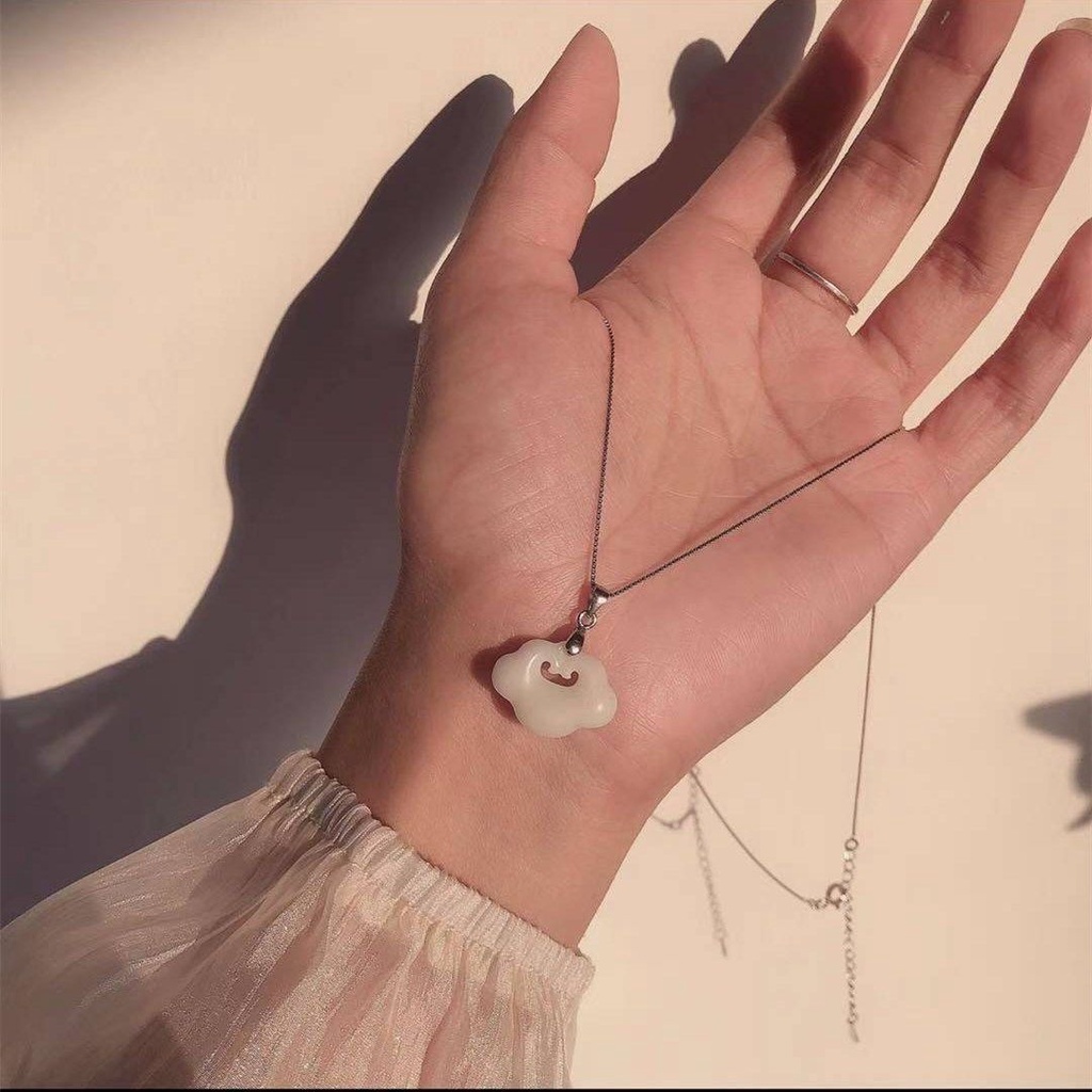 Vòng cổ Bạc 925 Mặt Ổ Khóa An Toàn Phong Cách Hàn Quốc Đơn Giản Cho Nữ