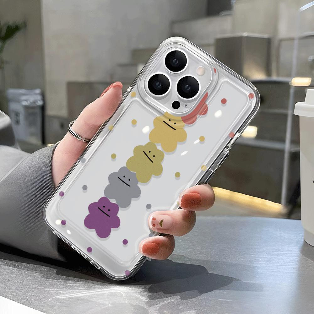 Ốp Điện Thoại Trong Suốt In Hình Gấu Nhiều Màu Cho iphone 14promax 13 12 11 7Plus 7 8 Plus X XR XSMax