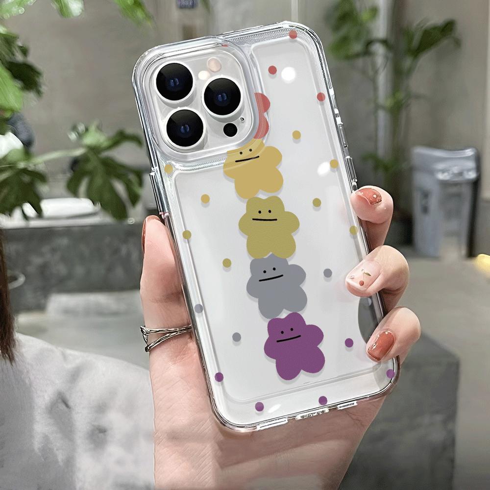 Ốp Điện Thoại Trong Suốt In Hình Gấu Nhiều Màu Cho iphone 14promax 13 12 11 7Plus 7 8 Plus X XR XSMax