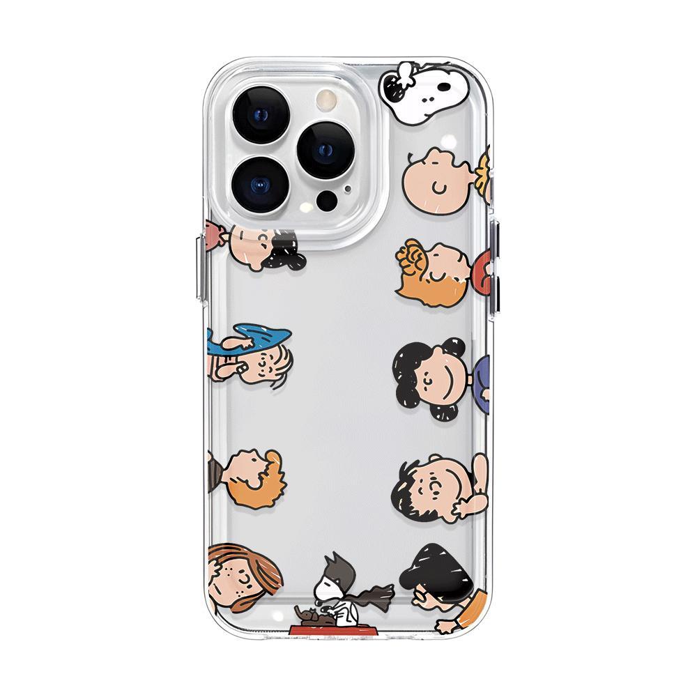 Ốp Điện Thoại Tpu Trong Suốt In Hình Gia Đình Snoopy Cho iphone 14promax 13 12 11 7Plus 7 8 Plus X XR XSMax