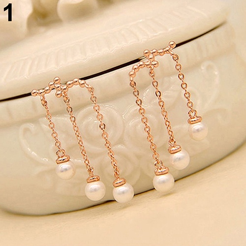 Đôi Khuyên Tai DàI PhốI HạT NgọC Trai Giả ThờI Trang Cho Nữ Charms