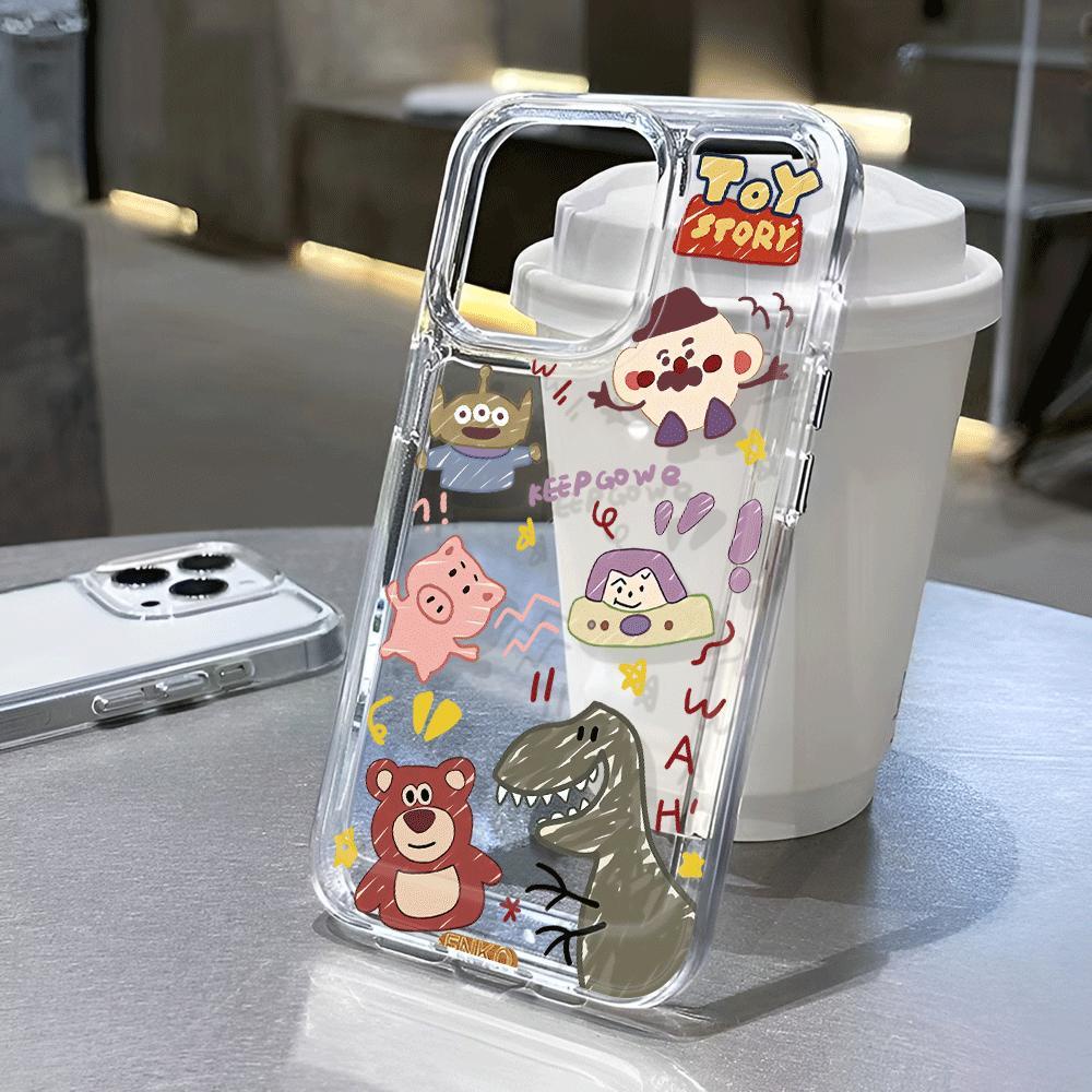 Ốp Điện Thoại Trong Suốt Chống Sốc In Hoạt Hình Toy Story Cho iphone 14 pro max 11 13 12 7Plus 7 8 X XR XSMax
