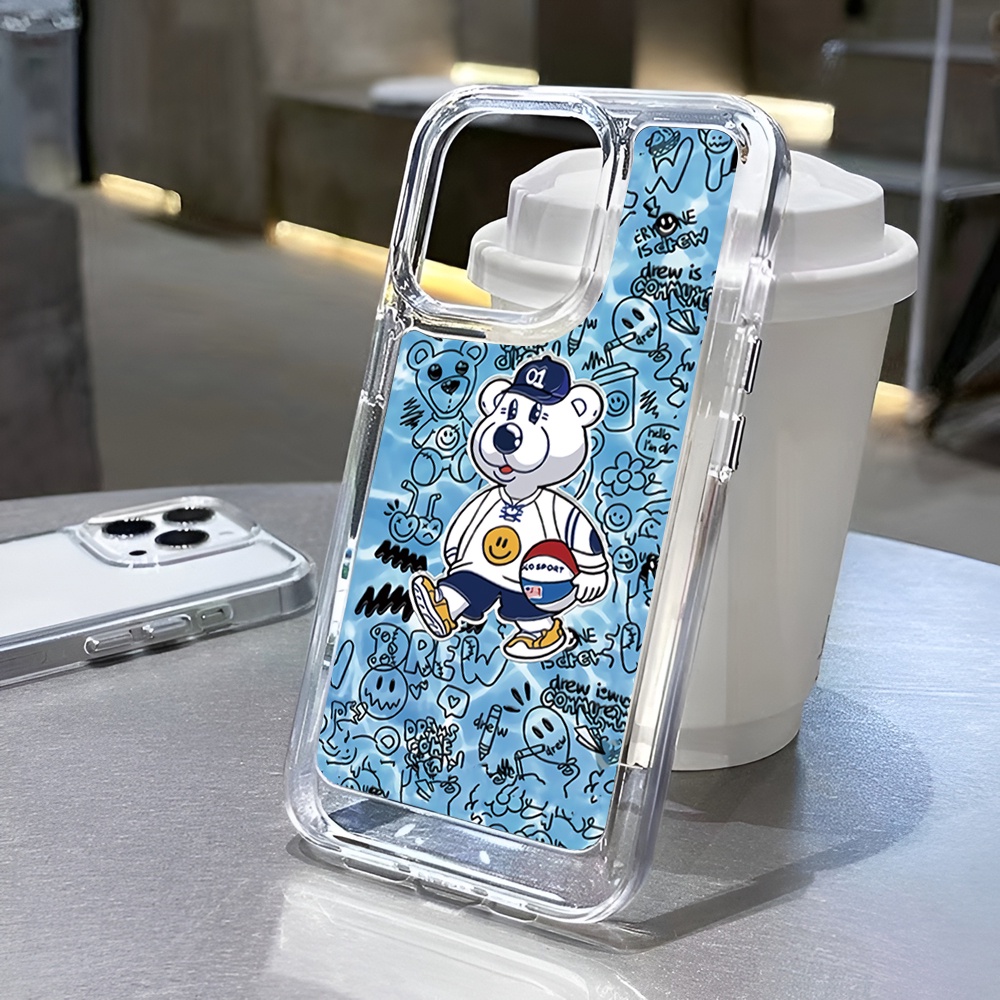 Ốp Điện Thoại Trong Suốt Chống Sốc In Hình Cậu Bé Bút Chì Cho iphone 14 pro max 11 13 12 7 8 Plus X XR XSMax