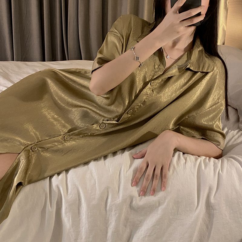 Đầm Ngủ Dáng Dài Phong Cách Mới Năm 2023 Thời Trang Mùa Hè Quyến Rũ Cho Nữ