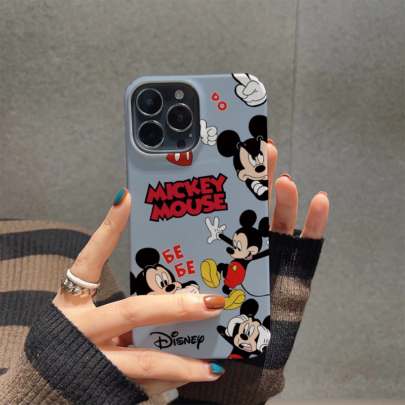 Ốp Điện Thoại Cứng In Hình Chuột Hoạt Hình Dễ Thương Cho iphone 14 pro Max 11 13 12 7Plus 8 X XS Max