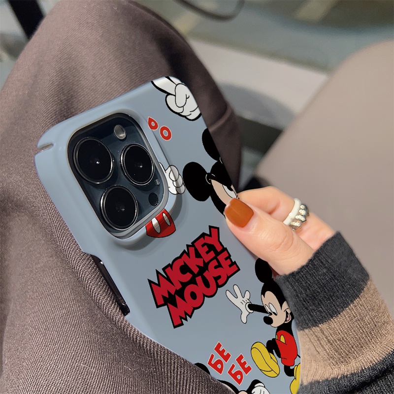 Ốp Điện Thoại Cứng In Hình Chuột Hoạt Hình Dễ Thương Cho iphone 14 pro Max 11 13 12 7Plus 8 X XS Max