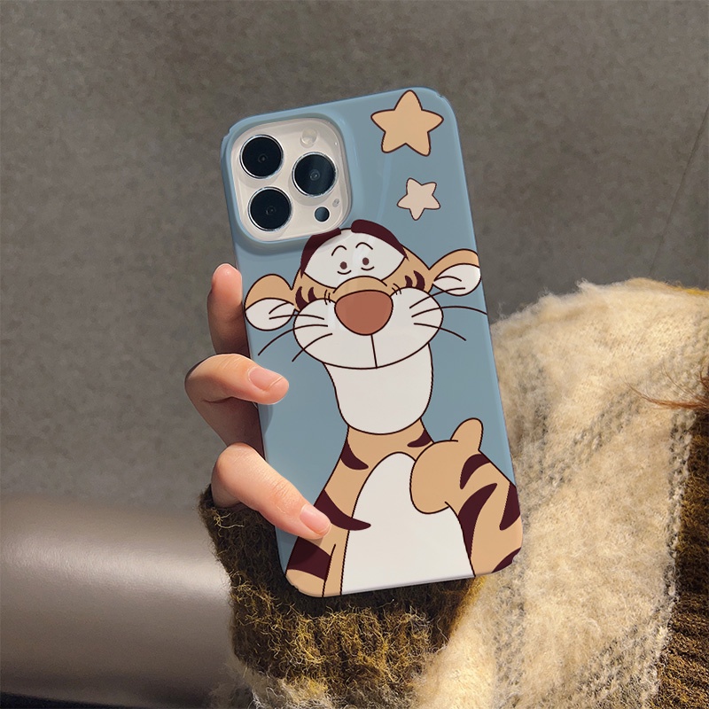 Ốp Điện Thoại Cứng Chống Sốc Họa Tiết Hổ Hoạt Hình Cho iphone 14 pro Max 11 13 12 7Plus 8 X XS Max