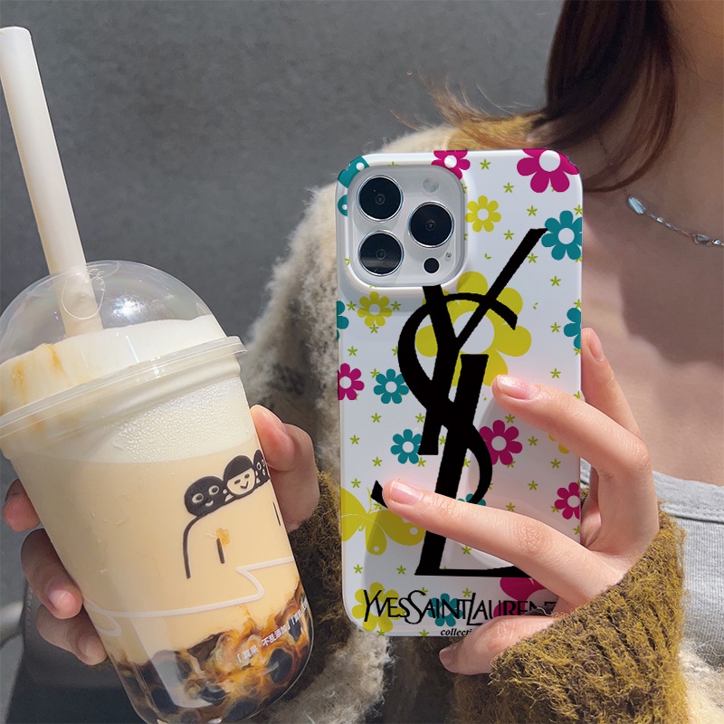 Ốp Điện Thoại Cứng Chống Sốc Họa Tiết Hoa Thời Trang Cho iphone 14 pro Max 11 13 12 7Plus 8 X XS Max