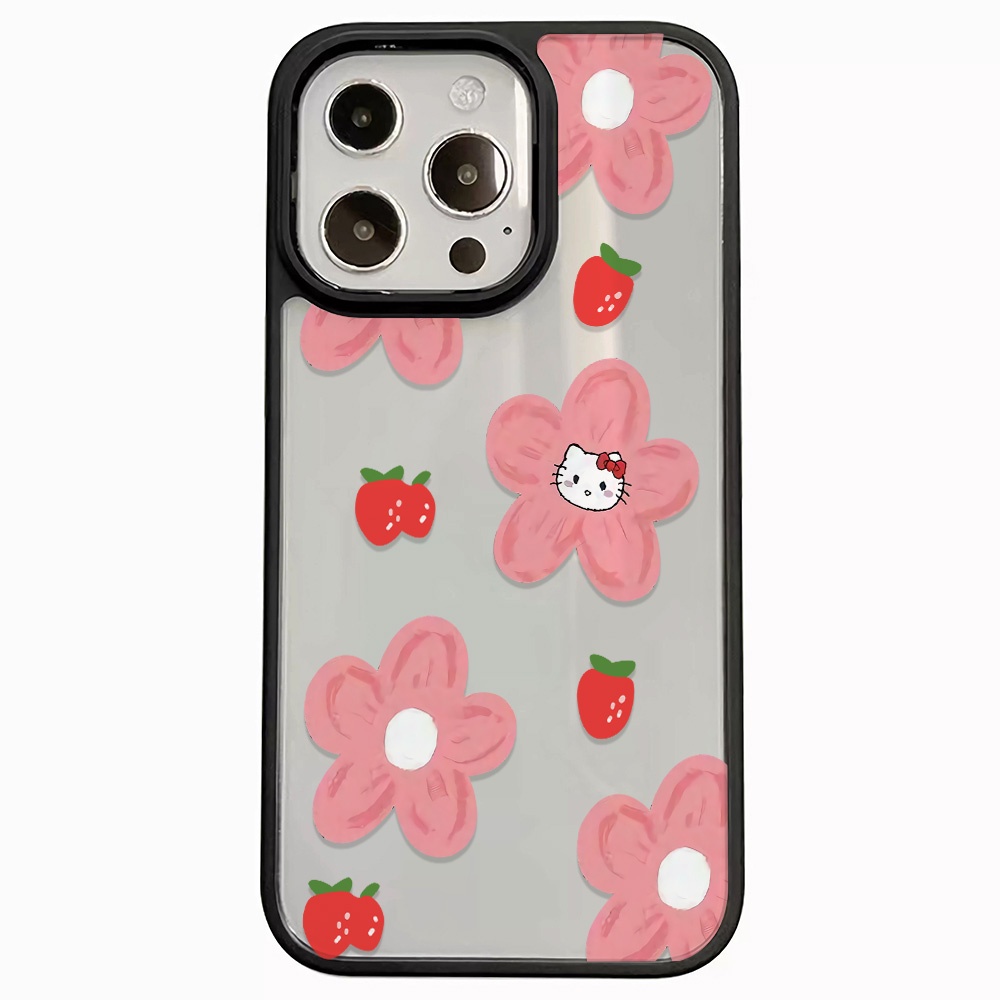Ốp Điện Thoại Nhựa Acrylic Cứng Trong Suốt Hình Hello Kitty Cho iphone 14 pro Max 11 13 12 7Plus 8 X XS Max