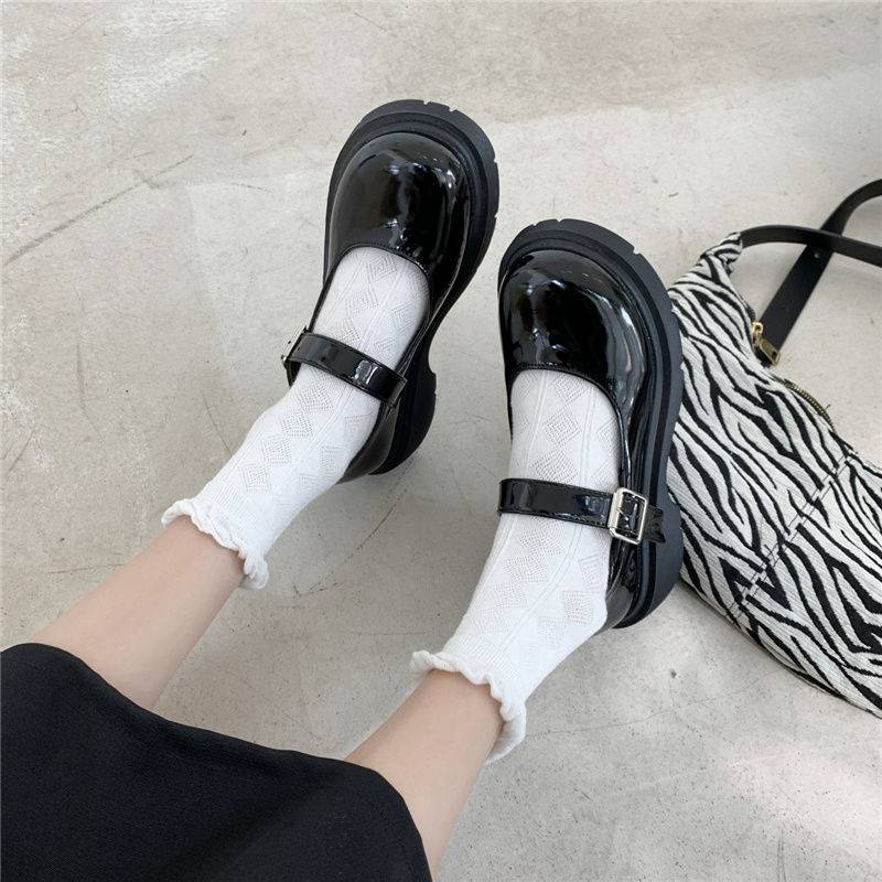 Giày Sandal Đế Bằng Phong Cách Retro Hàn Quốc Cho Nữ Sinh