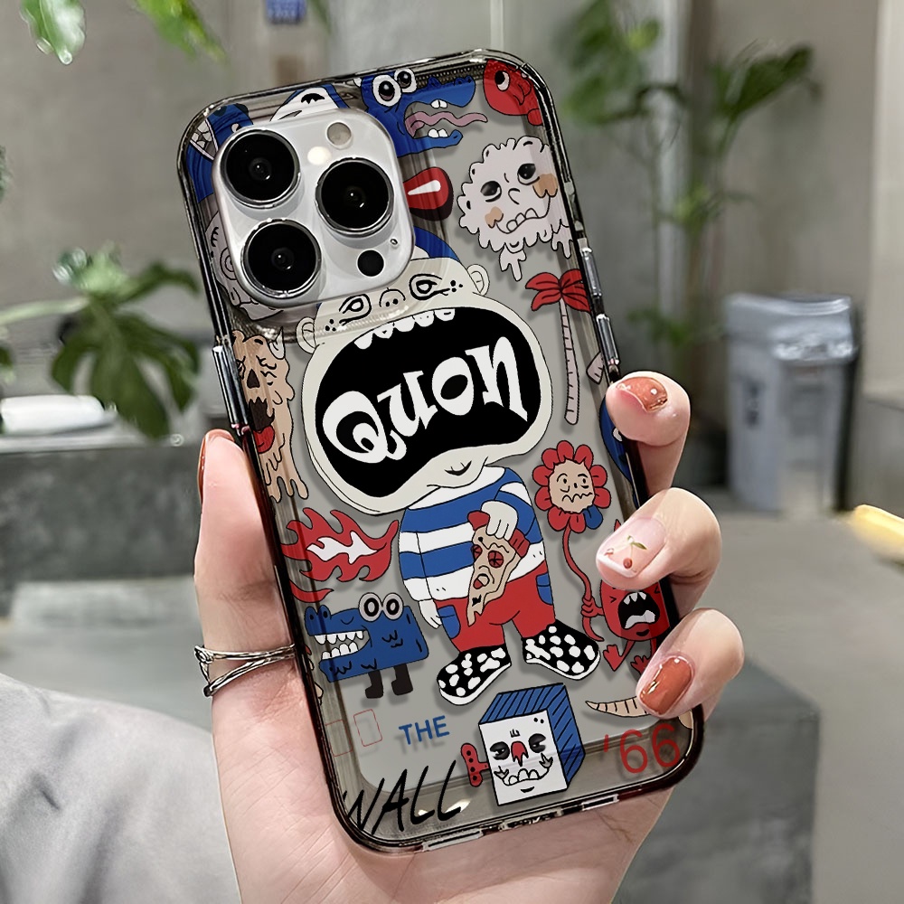 Ốp Điện Thoại Trong Suốt In Hoạt Hình Ngộ Nghĩnh Cho iphone 14 pro max 11 13 12 7 8 Plus X XR XSMax