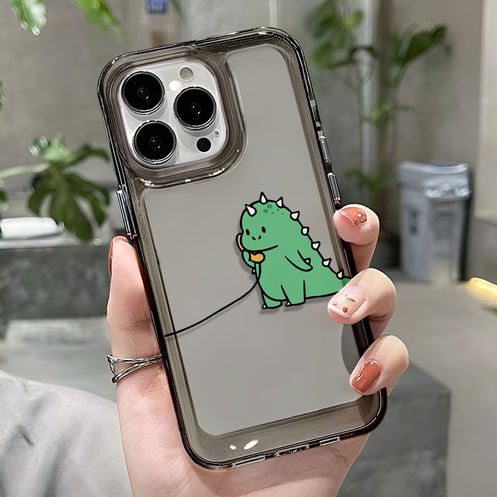 Ốp Điện Thoại Trong Suốt Hình Khủng Long Cho iphone 14 pro max 11 13 12 7 8 Plus X XR XSMax