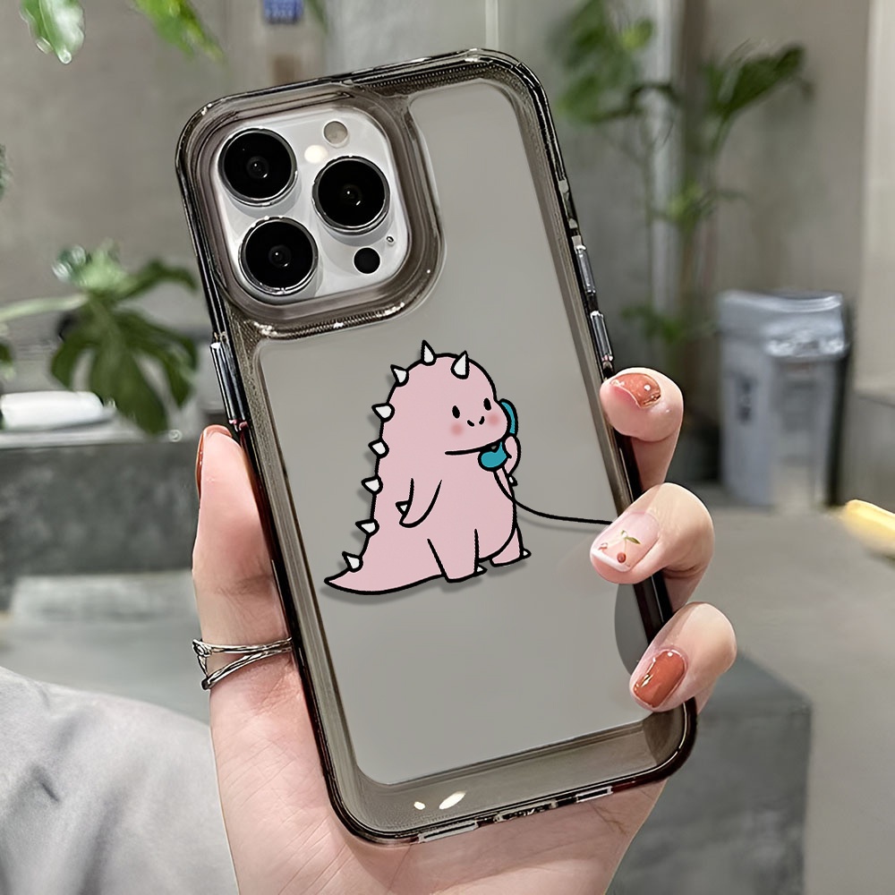 Ốp Điện Thoại Trong Suốt Hình Khủng Long Cho iphone 14 pro max 11 13 12 7 8 Plus X XR XSMax