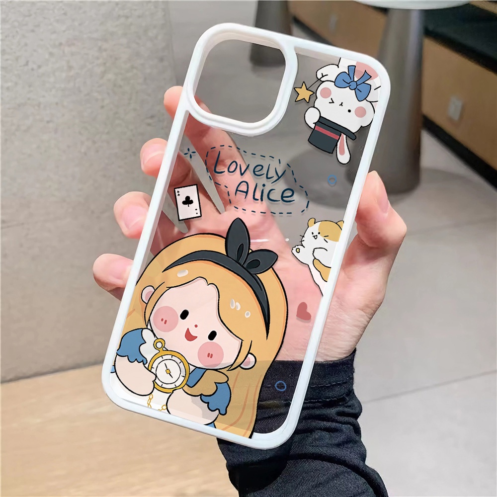 Ốp Điện Thoại Nhựa Acrylic Cứng Trong Suốt Hình Công Chúa Cho iphone 14 pro Max 11 13 12 7Plus 8 X XS Max