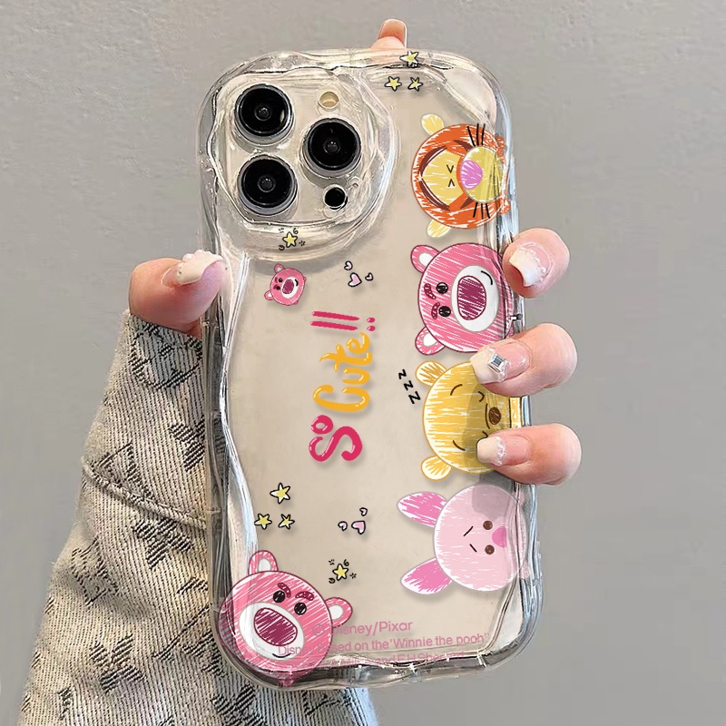 Ốp Điện Thoại Mềm Trong Suốt Họa Tiết Winnie the Pooh Cho iphone 14 pro Max 11 13 12 7Plus 8 X XS Max
