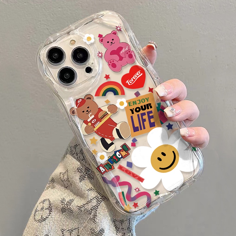 Ốp Điện Thoại Mềm Trong Suốt Họa Tiết Hoa Hướng Dương Cho iphone 14 pro Max 11 13 12 7Plus 8 X XS Max