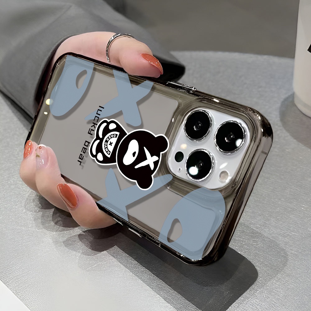 Ốp Điện Thoại Trong Suốt In Hình Gấu May Mắn Cho iphone 14 pro max 11 13 12 7 8 Plus X XR XSMax