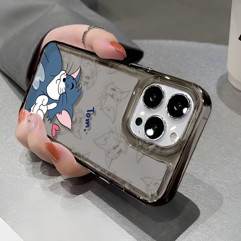 Ốp Điện Thoại Trong Suốt In Hình Mèo Thời Trang Cho iphone 14 pro max 11 13 12 7 8 Plus X XR XSMax