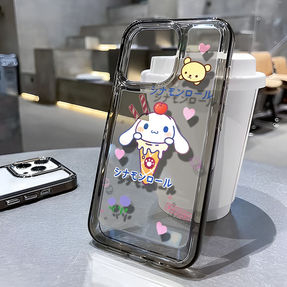 Ốp Điện Thoại Trong Suốt Họa Tiết Hoạt Hình Cinnamoroll Dễ Thương Cho iphone 14 pro max 11 13 12 7 8 Plus X XR XSMax