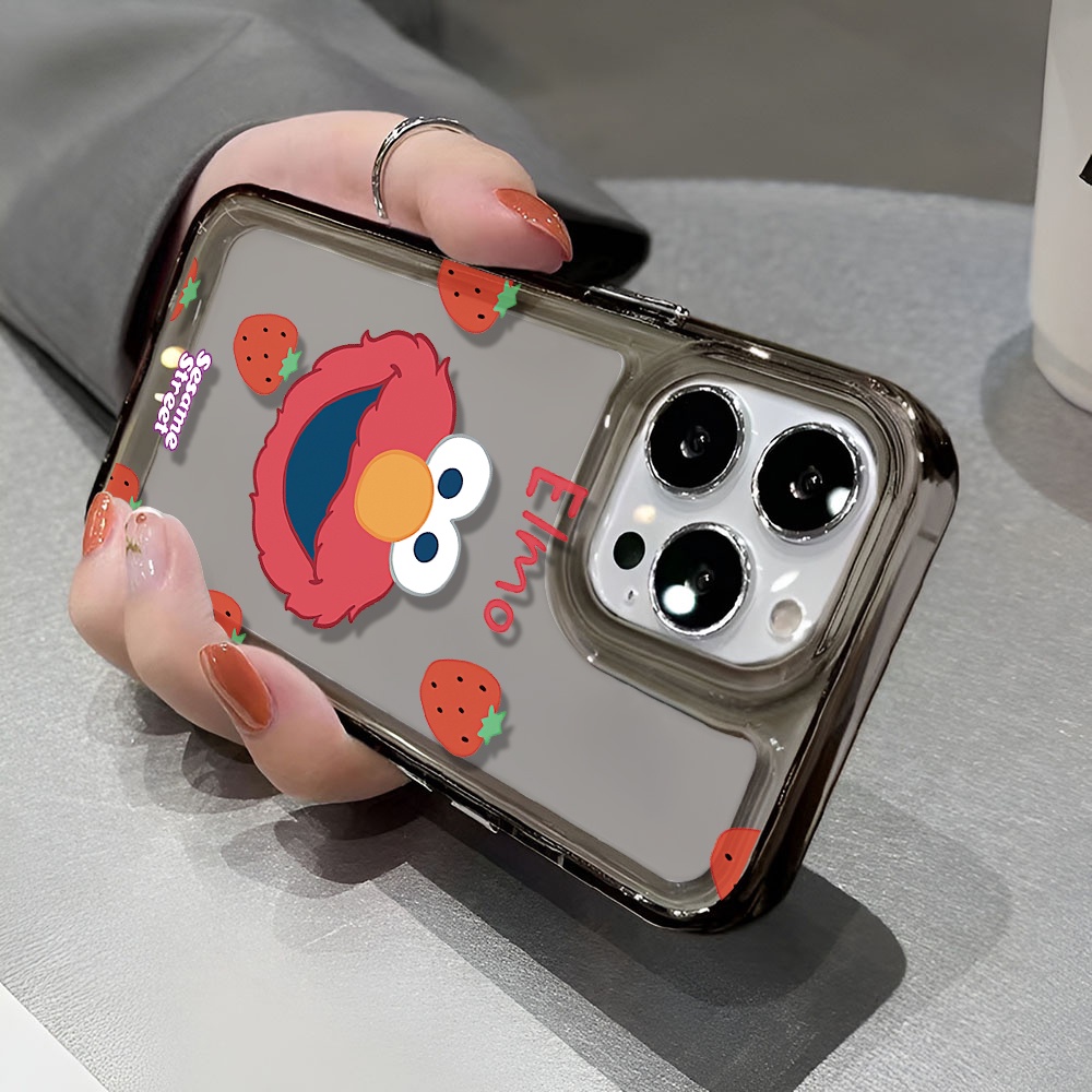 Ốp Điện Thoại Trong Suốt In Hoạt Hình Sesame Street Cho iphone 14 pro max 11 13 12 7 8 Plus X XR XSMax