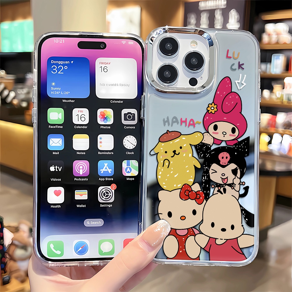 Ốp Điện Thoại Họa Tiết Hello Kitty Cho iphone 14 pro max 11 12 13 8 7 Plus X XR XSMax