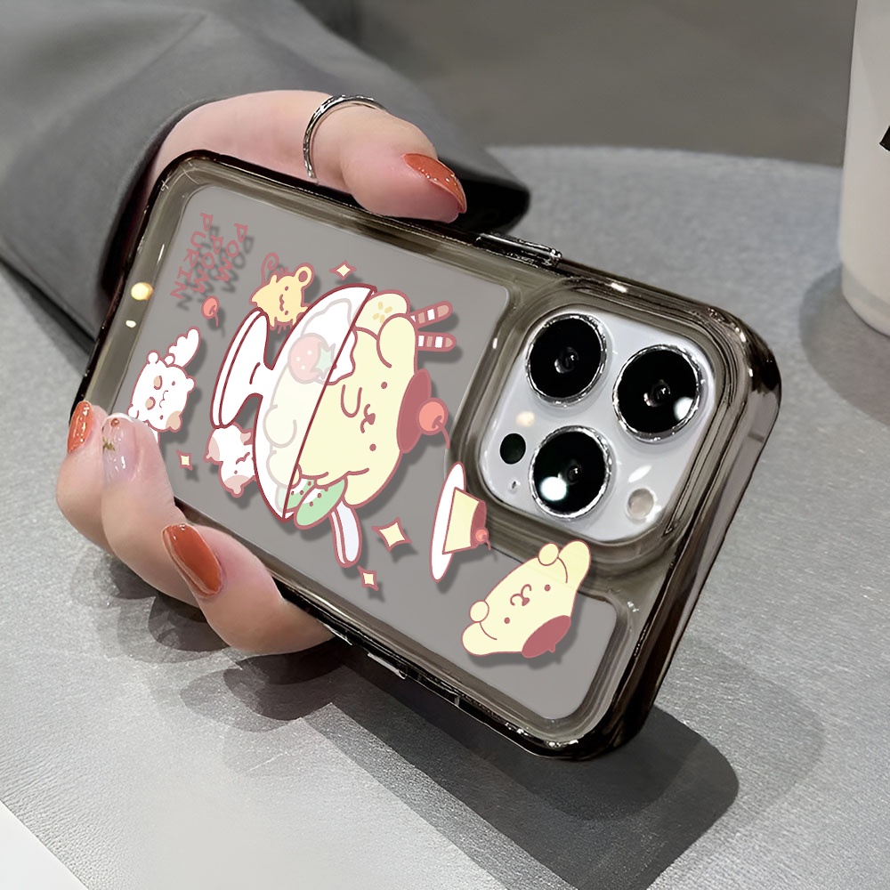 Ốp Điện Thoại Trong Suốt Hình Cún Pudding Cho iphone 14 pro max 11 13 12 7 8 Plus X XR XSMax