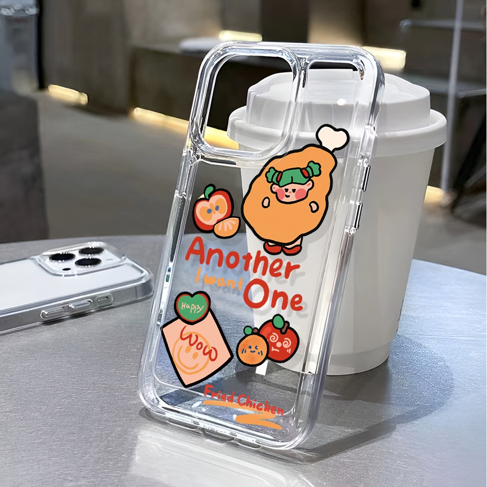 Ốp Điện Thoại Trong Suốt In Hình Quả Cam Cho iphone 14 pro max 11 13 12 7 8 Plus X XR XSMax