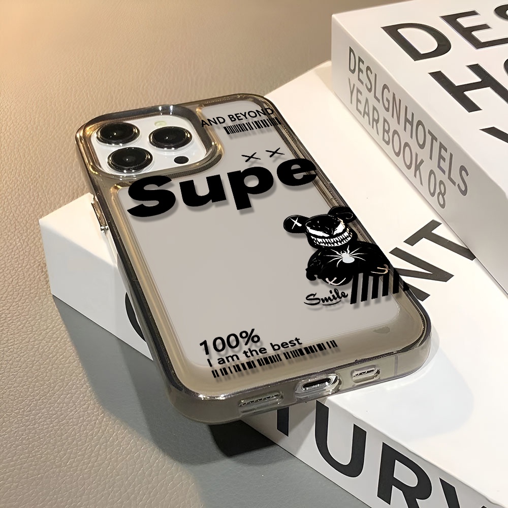 Ốp Điện Thoại Trong Suốt In Hình Gấu Cho iphone 14 pro max 11 13 12 7 8 Plus X XR XSMax
